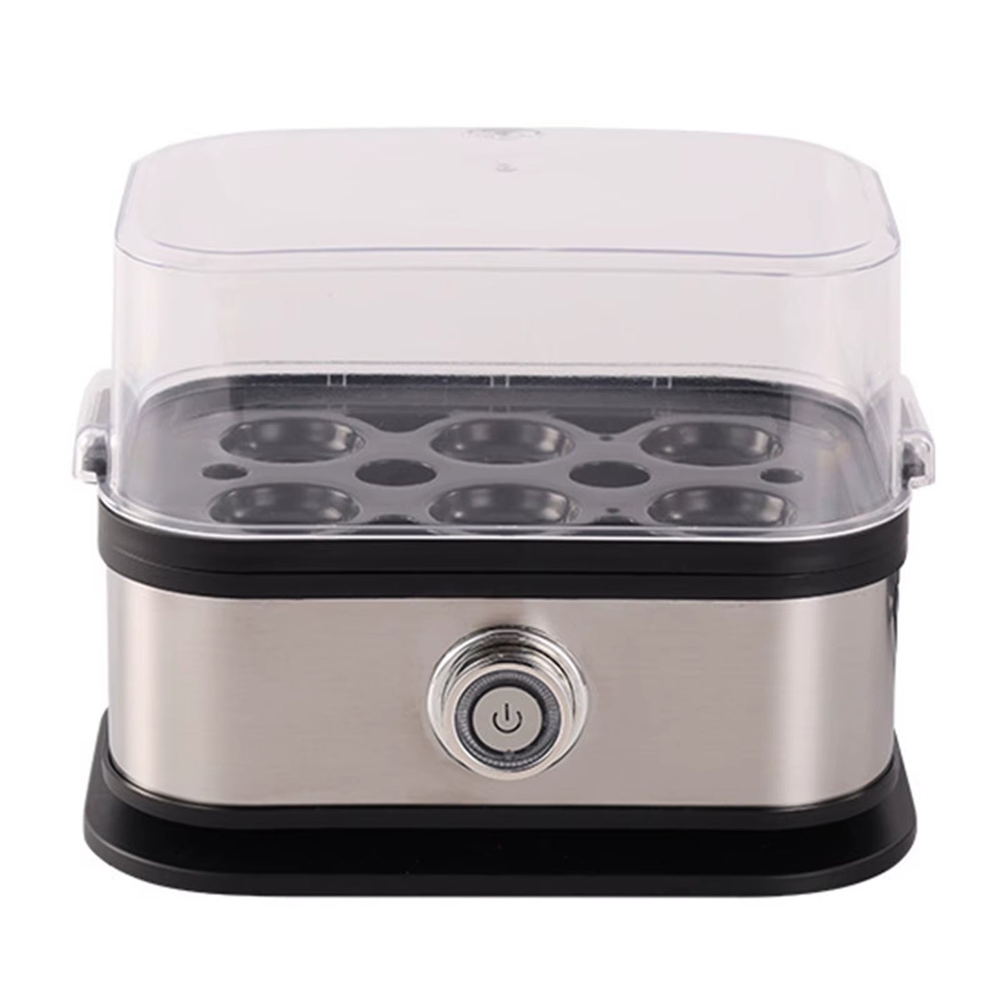 Electric Egg Cooker with Auto Shut-Off Food Steamer 6-Egg Capacity Egg Poacher for Hard Boiled Eggs