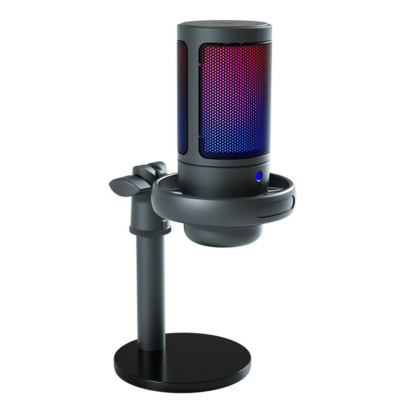 Professional RGB Condenser Microphone for Live Broadcasts