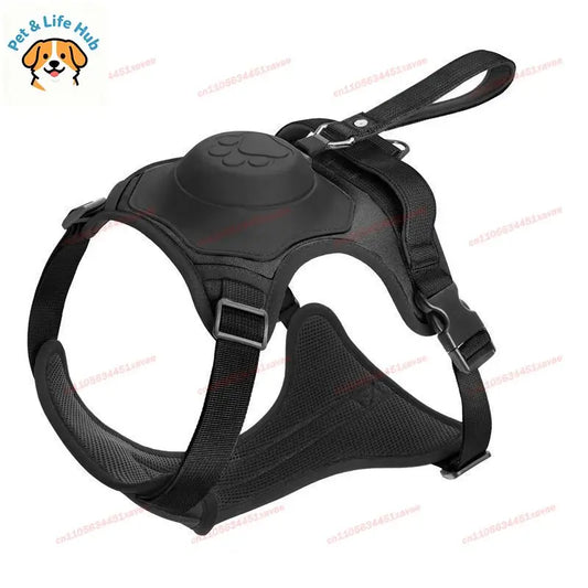 All in One Retractable Dog Leash Harness Anti-Escape No Pull Pet Vest Style Harness for Medium Large Dogs Walking